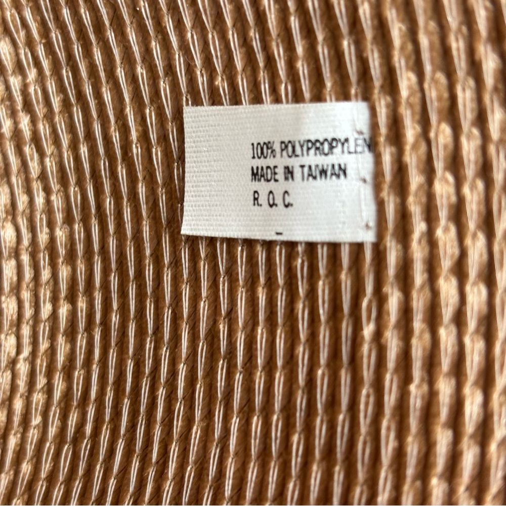 Vintage Street Smart by Betmar Gold Sun Hat Wide Brim Made in Taiwan - Picture 5 of 7